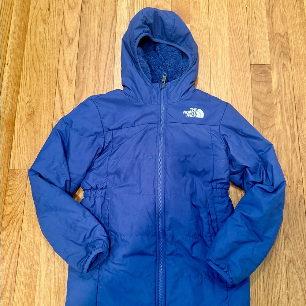 Northface reversible water repellent hooded jacket size 12